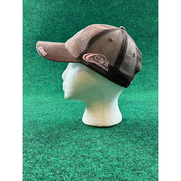 John Deere Moline Idaho Brown/Pink Adjustable Mesh Hat/Cap Womens - Picture 4 of 7